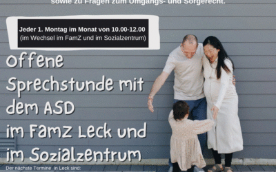 Offene Sprechstunde mit dem Allgemeinen Sozialen Dienst (Leck)