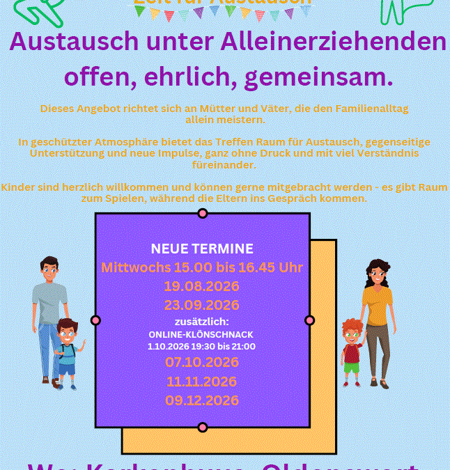 Alleinerziehenden Austausch in Oldenswort mit Online Klönschnack.